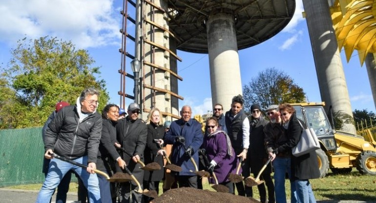 NYC Parks breaks ground on 24 million dollar Restoration Project of the Worlds Fair Pavilion towers